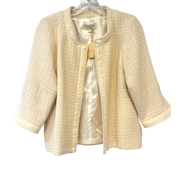 Britt Ryan tweed Jackie O jacket size 6 NWT